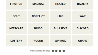 NYT Connections 4 February 2026 Hints and Answers!