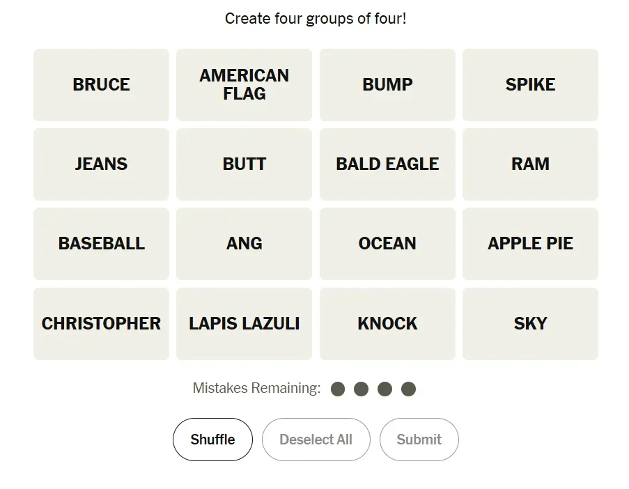 NYT Connections 5 February 2026 Hints and Answers!