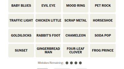 NYT Connections 19 March 2026 Hints and Answers!
