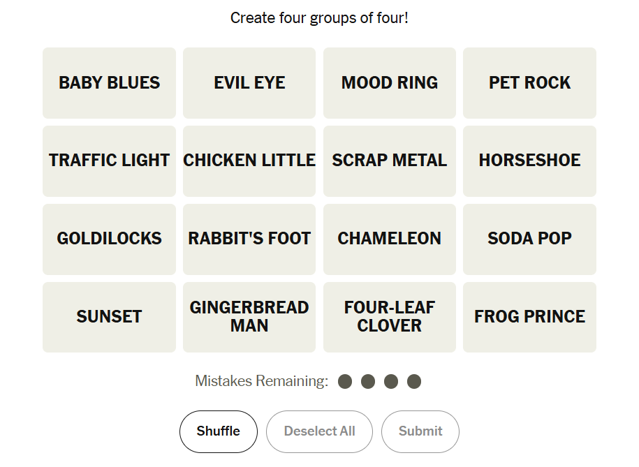 NYT Connections 19 March 2026 Hints and Answers!