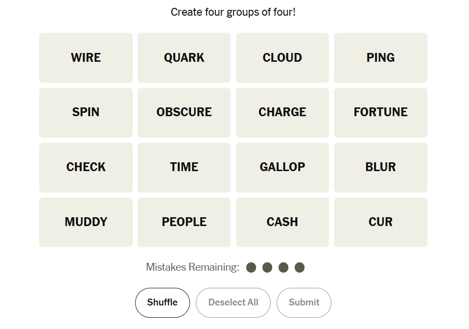 NYT Connections 25 March 2026 Hints and Answers!