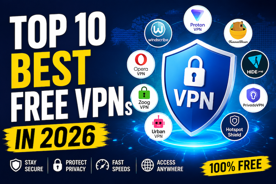 Top 10 Best Free VPNs in 2026 for Secure & Private Browsing Top 10 Best Free VPNs in 2026 for Secure & Private Browsing